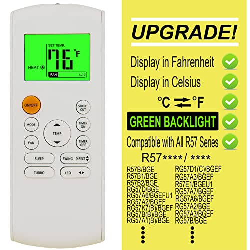 Replacement Remote for Midea MRCOOL FRIMEC Klimaire AC RG57 Series