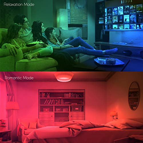 RGB LED Light Bulb 85W Equivalent with Remote Control - 2 Pack