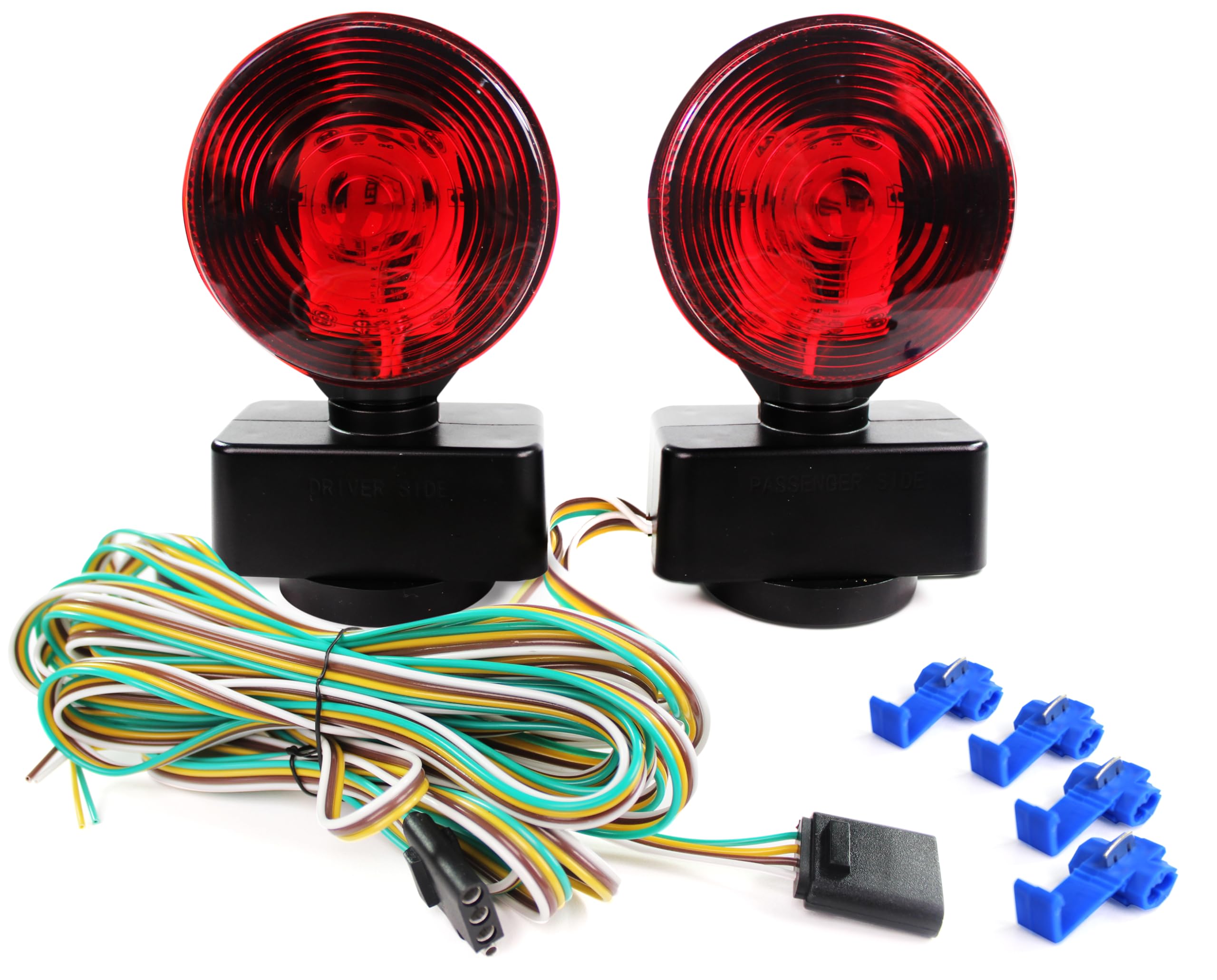 MAXXHAUL Magnetic LED Trailer Light Kit for Trucks, RVs & More